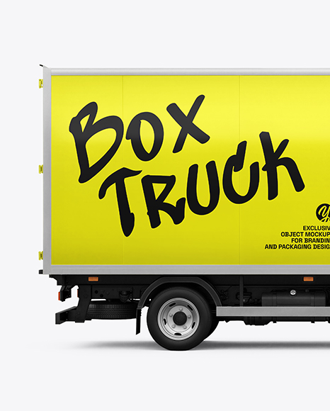 Box Truck Mockup - Side View