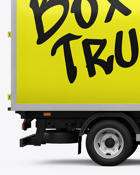 Box Truck Mockup - Side View