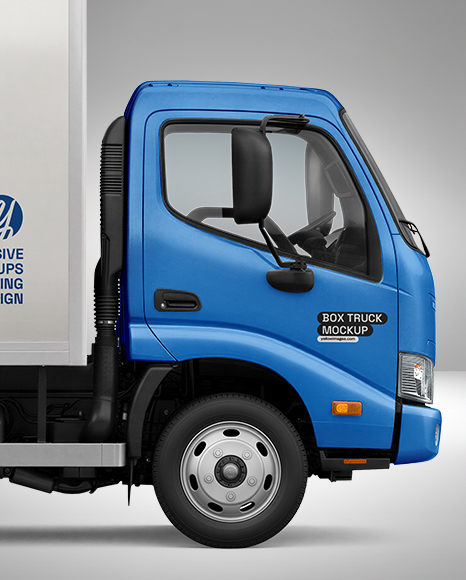 Box Truck Mockup - Side View