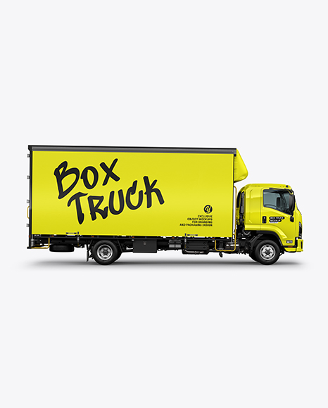 Box Truck Mockup - Side View