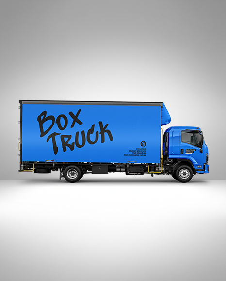 Box Truck Mockup - Side View