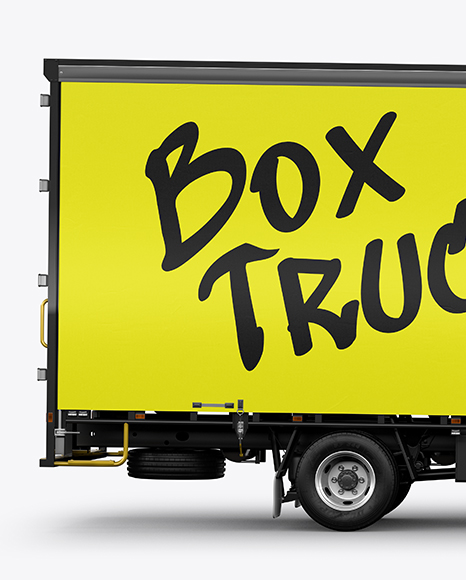 Box Truck Mockup - Side View