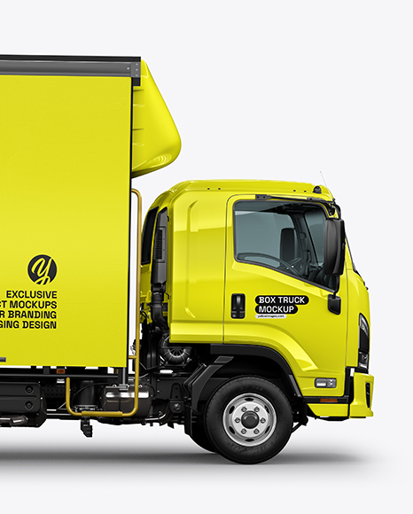 Box Truck Mockup - Side View