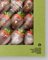 Box with Chocolate Covered Strawberry Mockup