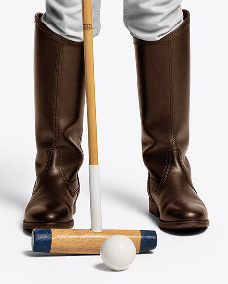 Boy Wearing Full Polo Kit Mockup