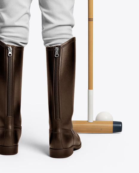 Boy Wearing Full Polo Kit Mockup