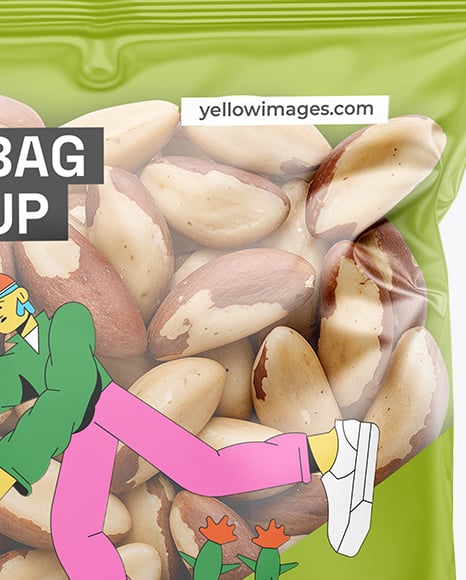 Packaging with Brazil Nut Mockup