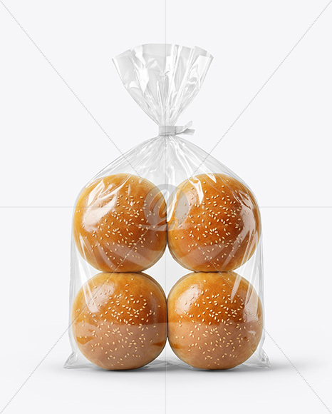 Burger Buns Package Mockup