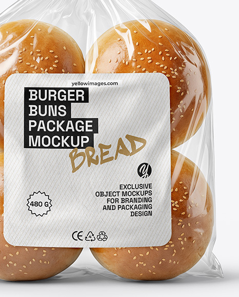 Burger Buns Package Mockup