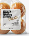 Burger Buns Package Mockup