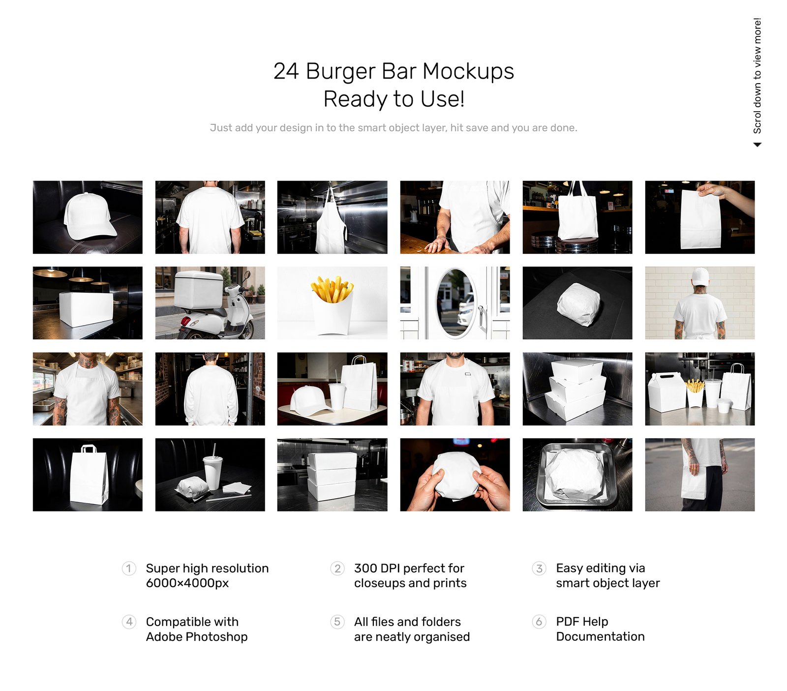 Burger Mockups - Bar Scenes