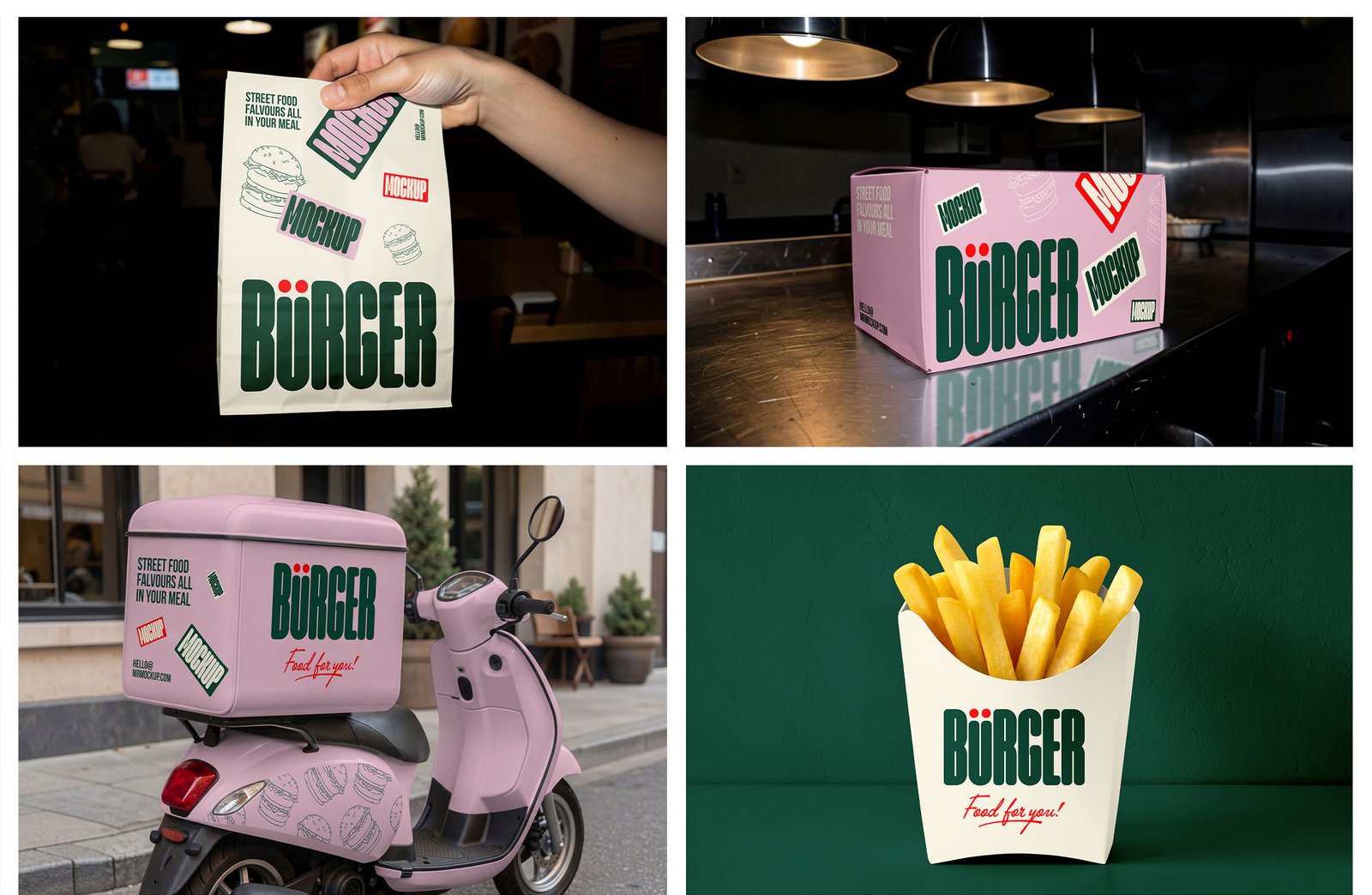 Burger Mockups - Bar Scenes