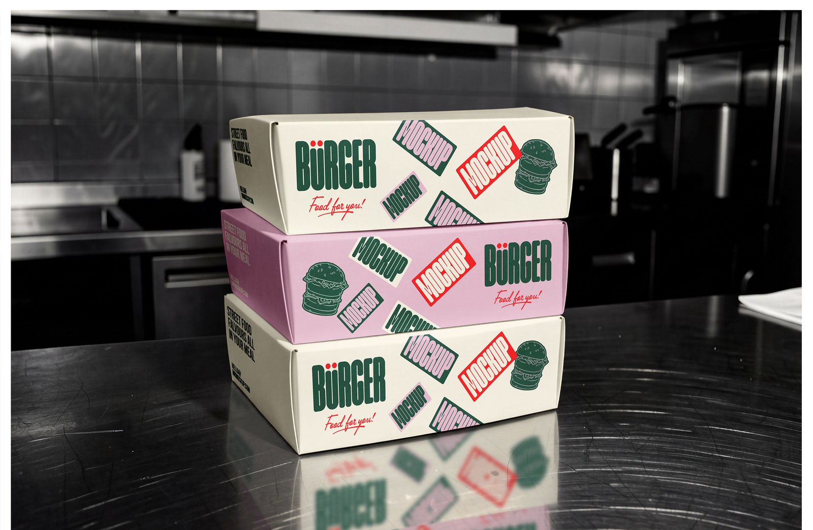 Burger Mockups - Bar Scenes