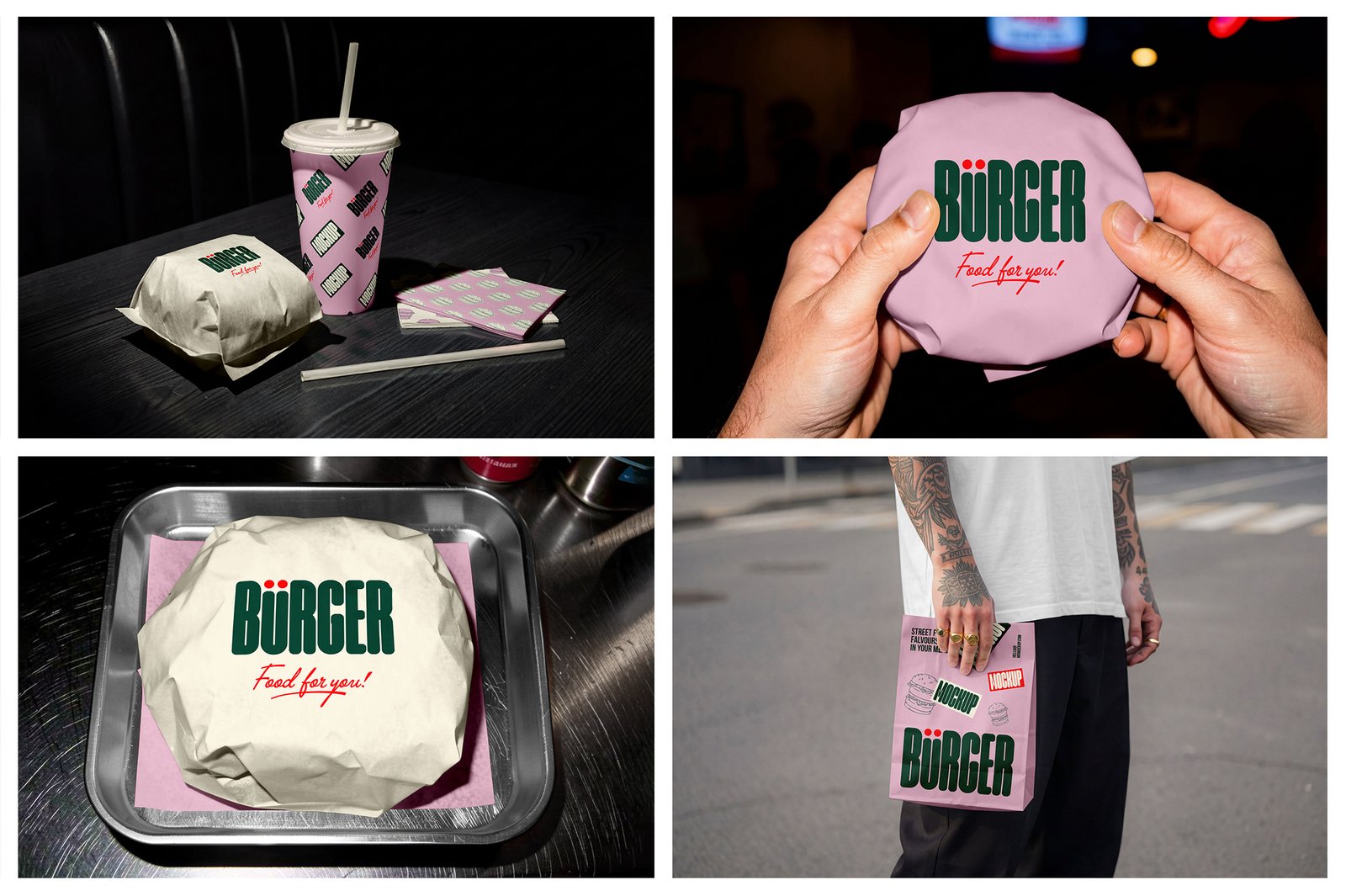 Burger Mockups - Bar Scenes