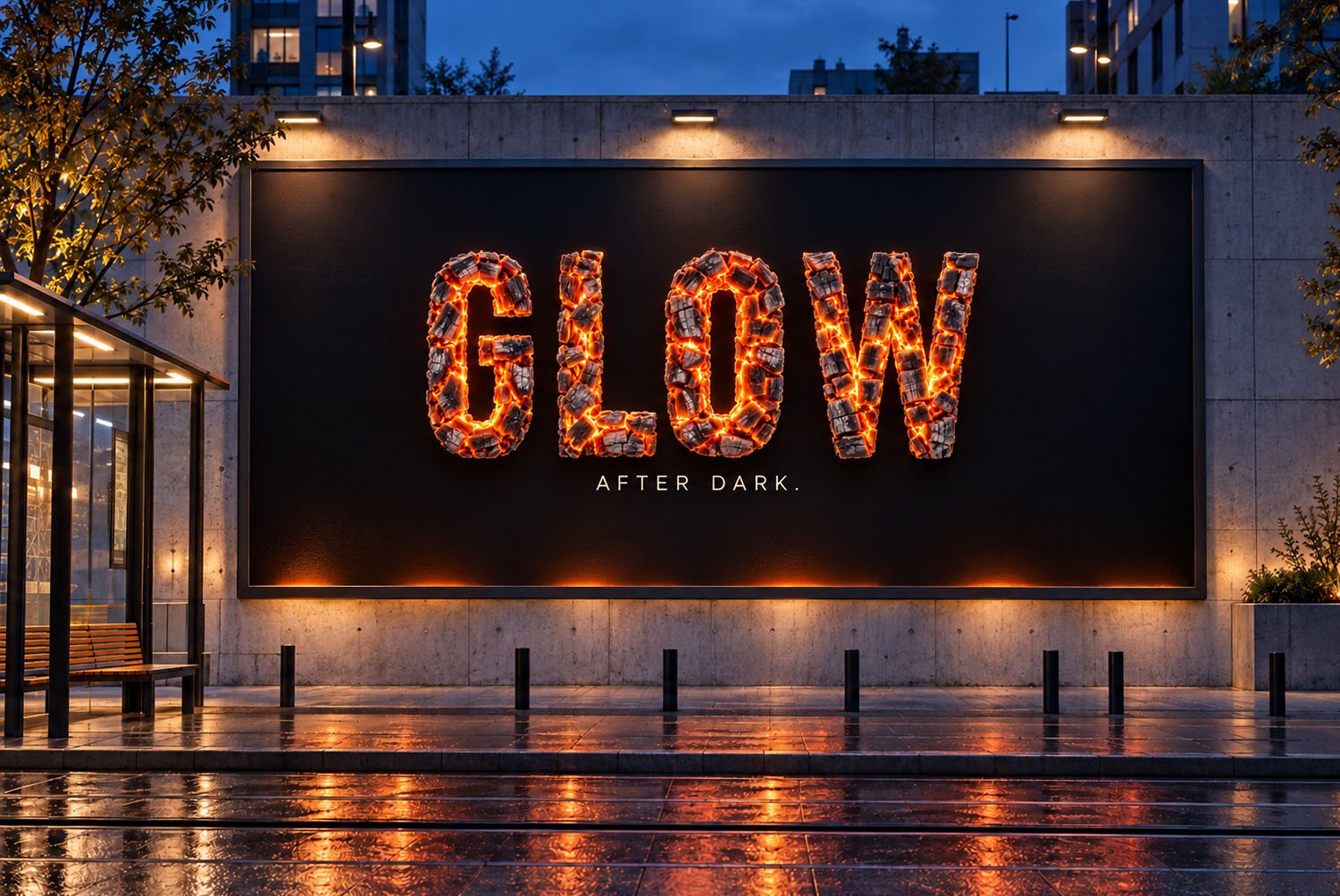 Burning Timber Font