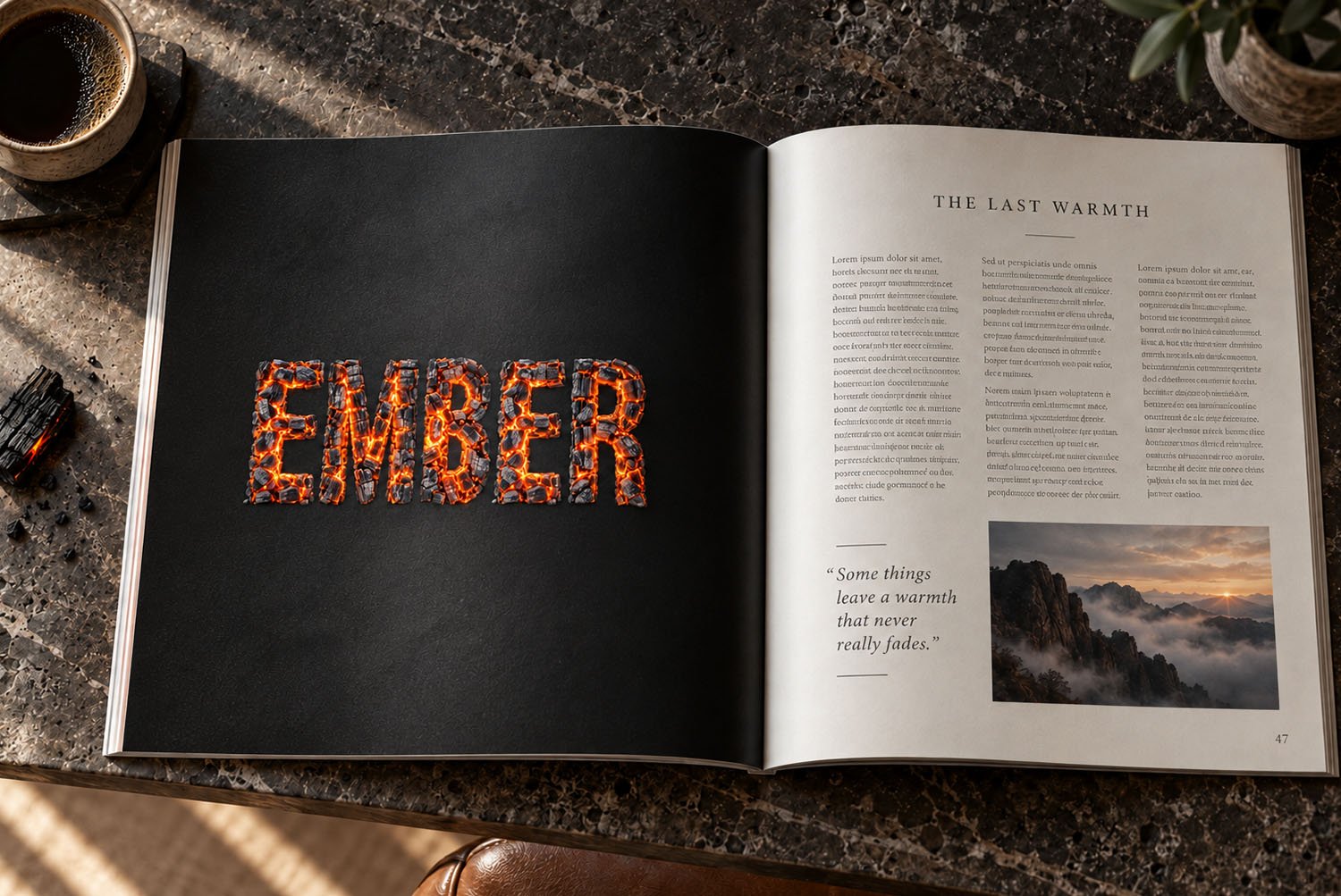 Burning Timber Font