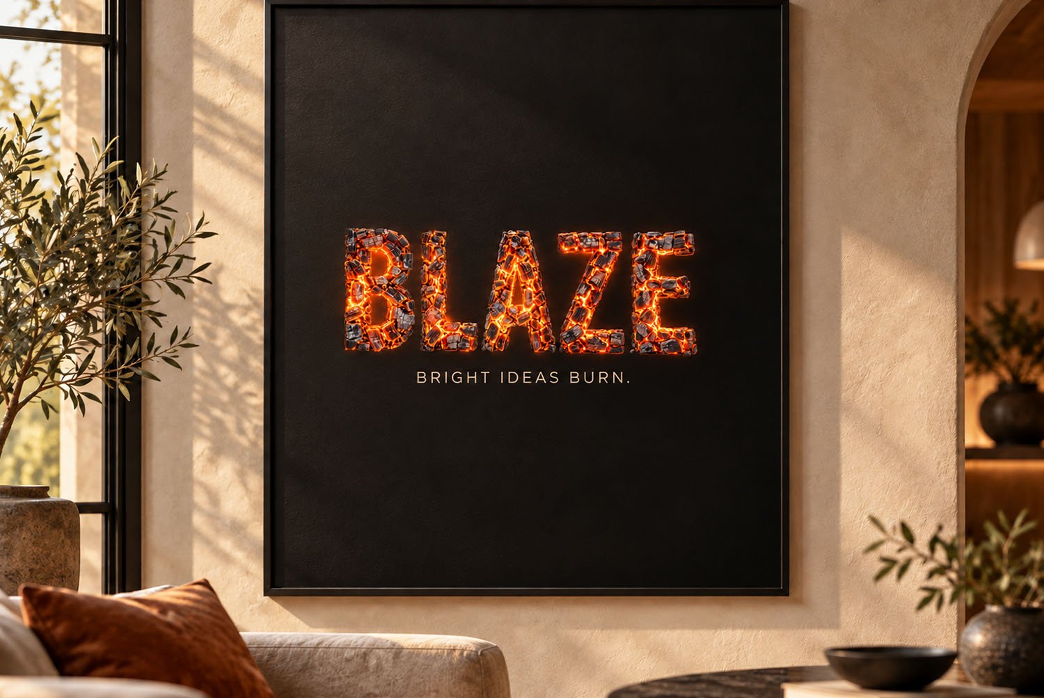 Burning Timber Font