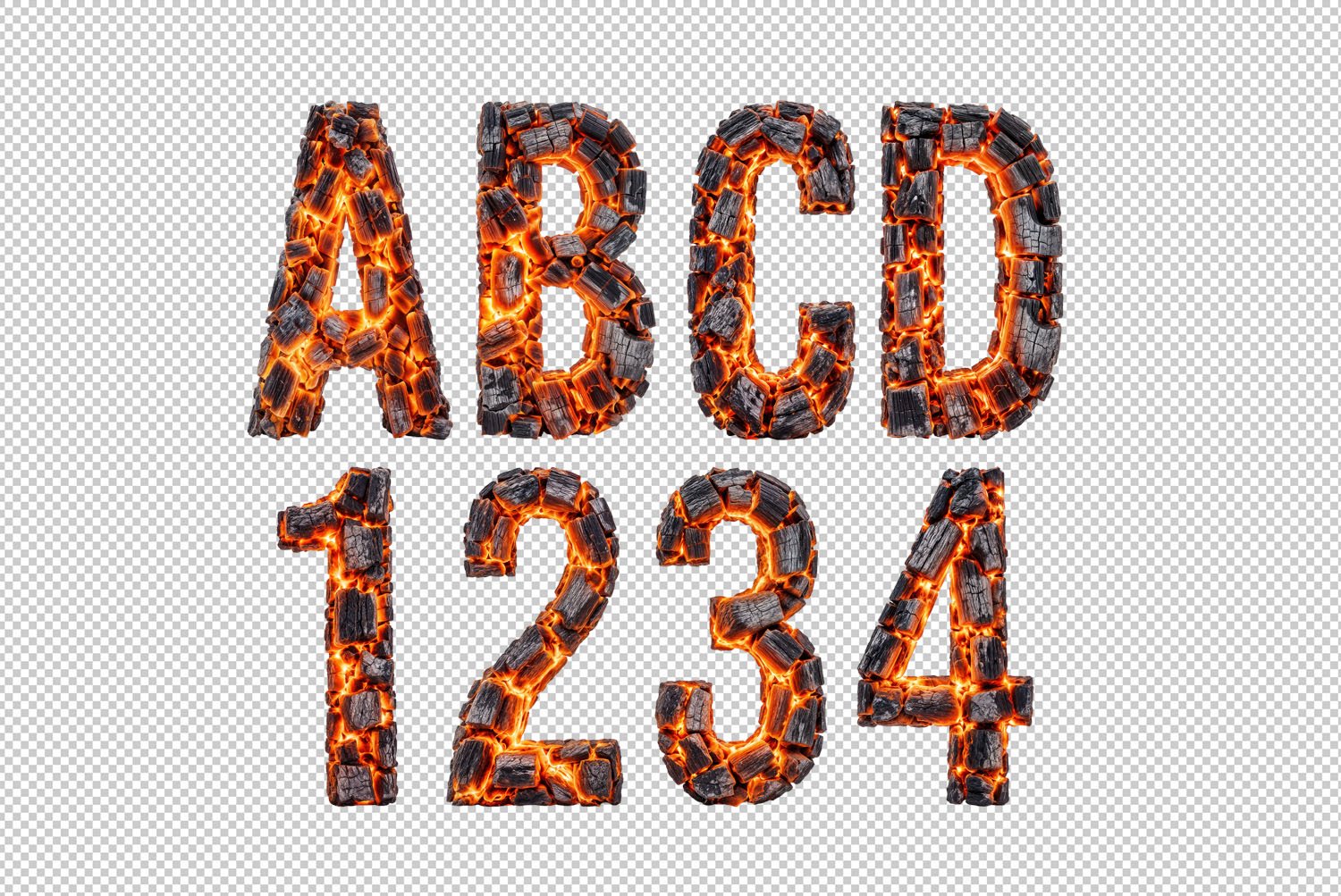 Burning Timber Font