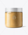 Plastic Jar with Ground Ginger Mockup
