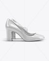 Pair of Block Heel Pumps Mockup