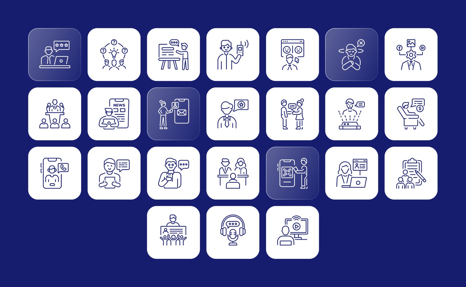 Communication Vector Icons