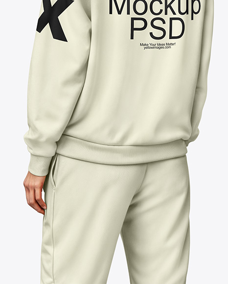 A Woman in a Hoodie Mockup