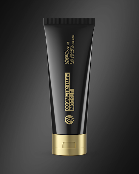 Glossy Cosmetic Tube Mockup