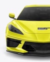 Sport Car Mockup - Front View