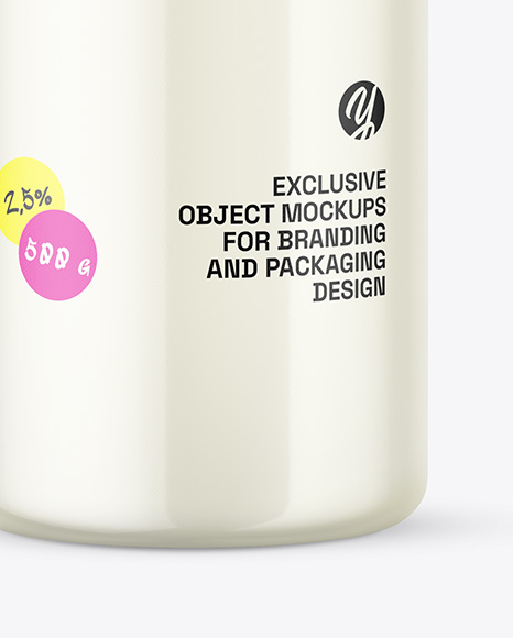 Plastic Milk Bottle Mockup