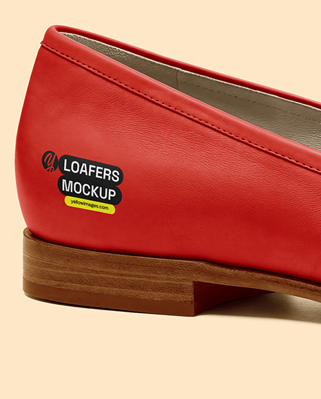 Women's Leather Loafer Mockup