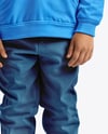 Boy Wearing a Hoodie and Beanie Hat Mockup
