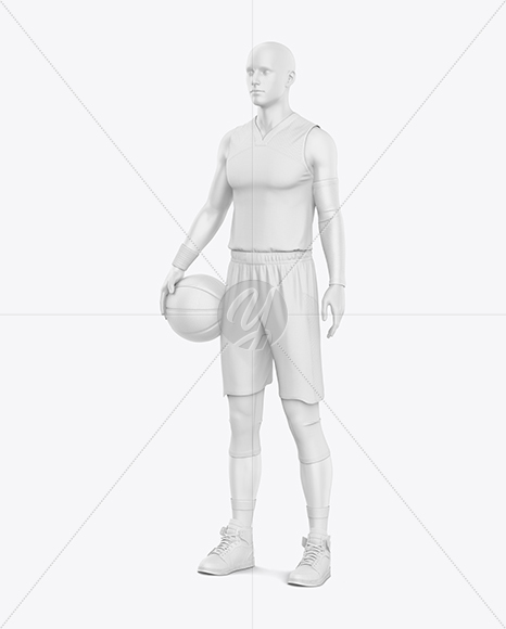 Full Basketball Kit Mockup - Half Side View