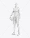 Full Basketball Kit Mockup - Half Side View