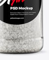 Jar with Coarse Sea Salt Mockup