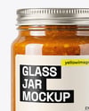 Glass Jar with Meat Ragu Mockup
