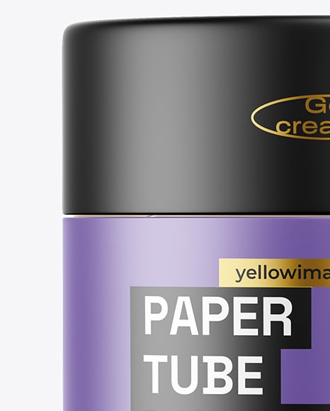 Paper Tube with Tea Mockup