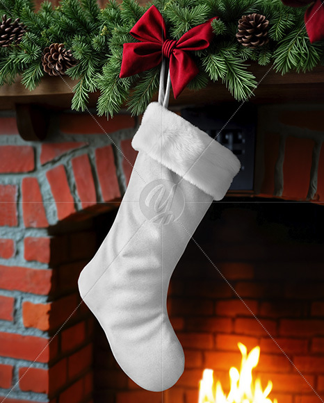 Christmas Stocking Mockup