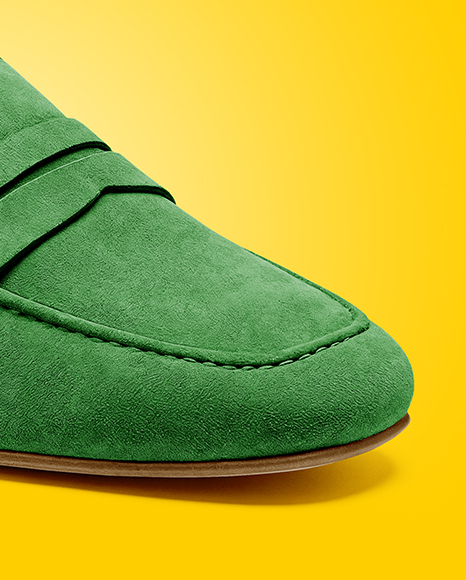 Suede Loafer Mockup