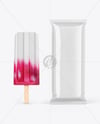 Glossy Flow Pack W/ Ice Cream Mockup