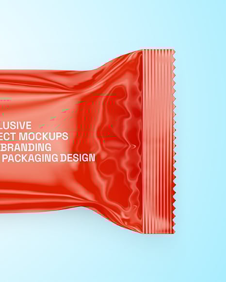 Glossy Snack Package Mockup