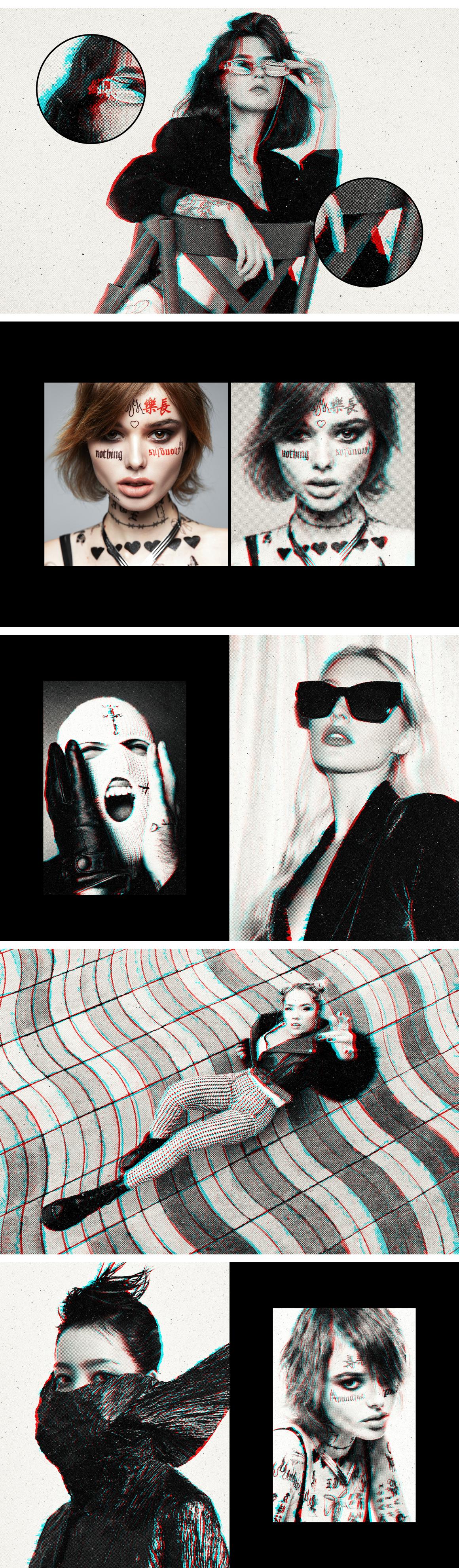 Glitch Print Photo Effect
