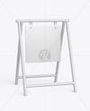 A-Frame Sign Mockup - Half Side view
