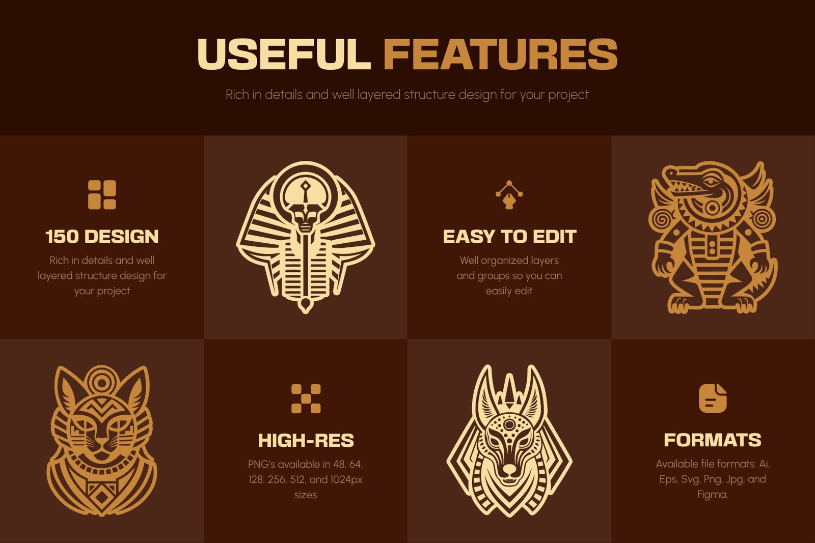 Hieroglyphics and Cave Art Symbols