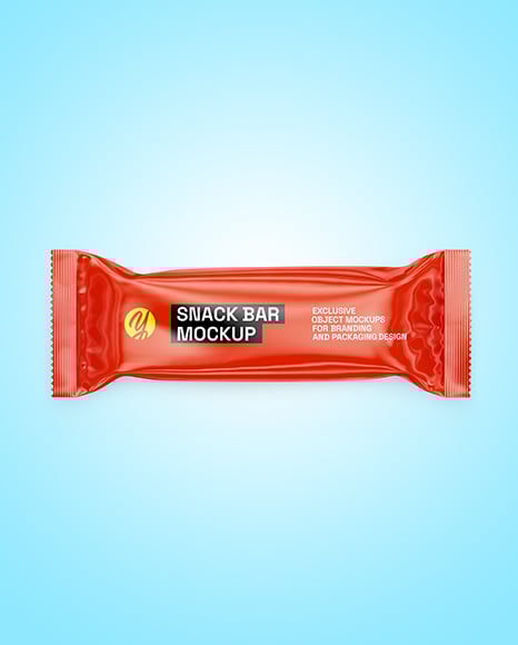 Glossy Snack Package Mockup