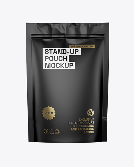 Matte Stand Up Pouch Mockup