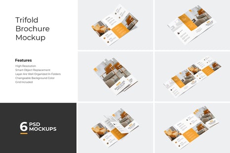 Trifold Brochure Mockup - Creative Store
