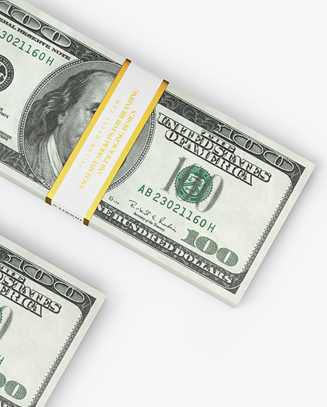 Two Money Stacks Mockup