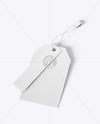 Paper Hang Tag Mockup – Top View