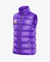 Glossy Down Vest Mockup