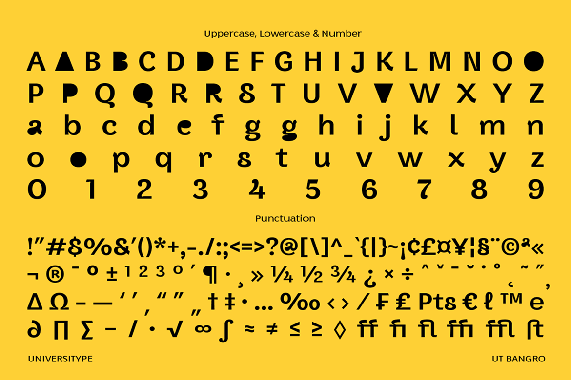 UT Bangro - A Bold Display Font